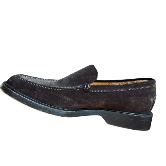 ✌️OUT✌️TOD'S Driving Shoes Brown Suede Leather Men’s 9.5 Loafers Square Toe - Picture 10 of 13